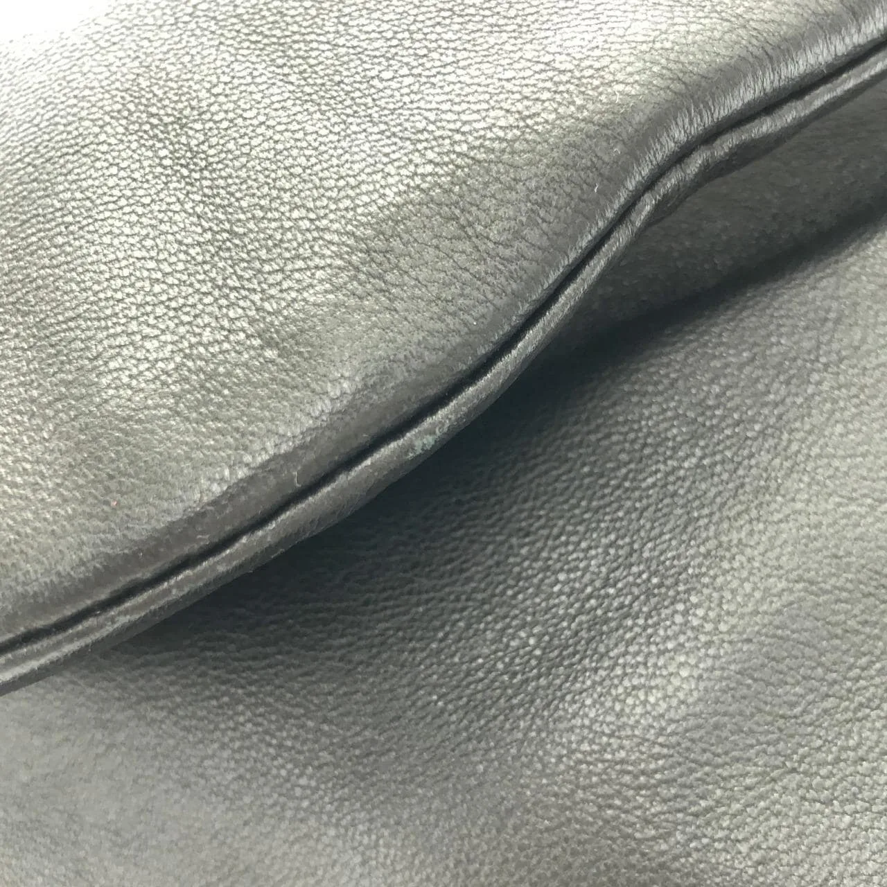 SAINT LAURENT 742431 AAB32 肩背包 羊皮 黑色 羊皮 中古品A - 縮圖 3