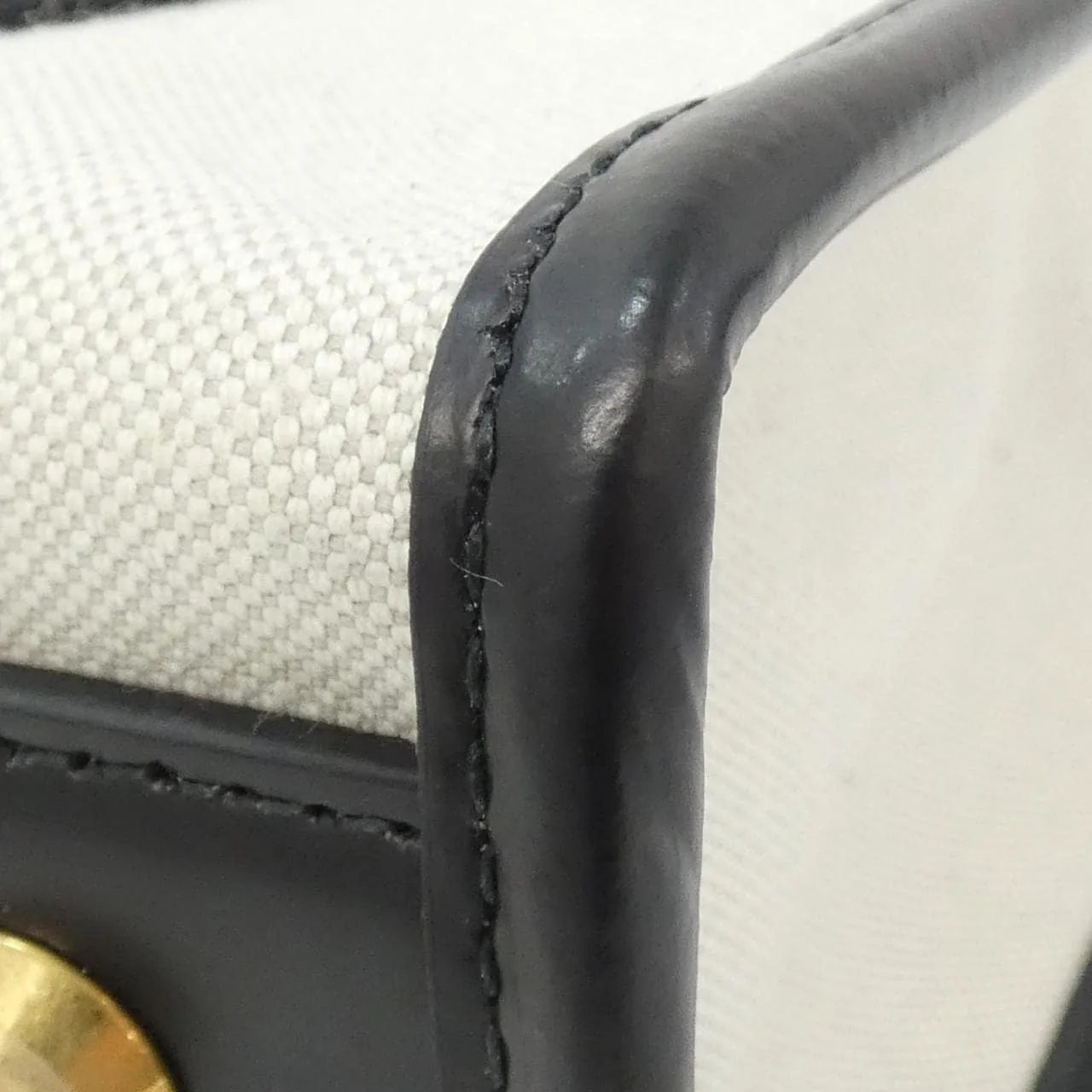 BALENCIAGA 693662 2HHAM Handbag Canvas 黑色 帆布 中古品A - 縮圖 3