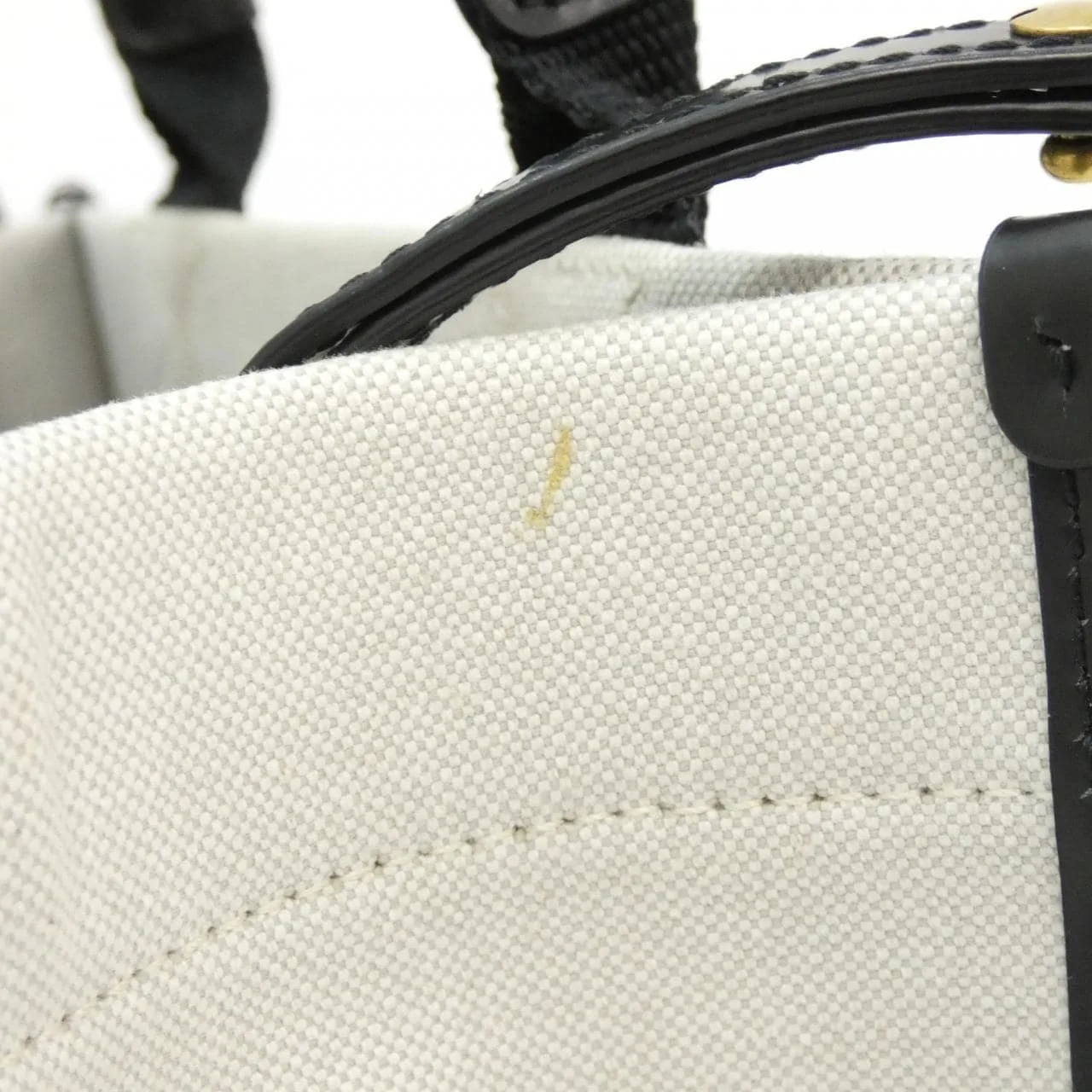 BALENCIAGA 693662 2HHAM Handbag Canvas 黑色 帆布 中古品A - 縮圖 5