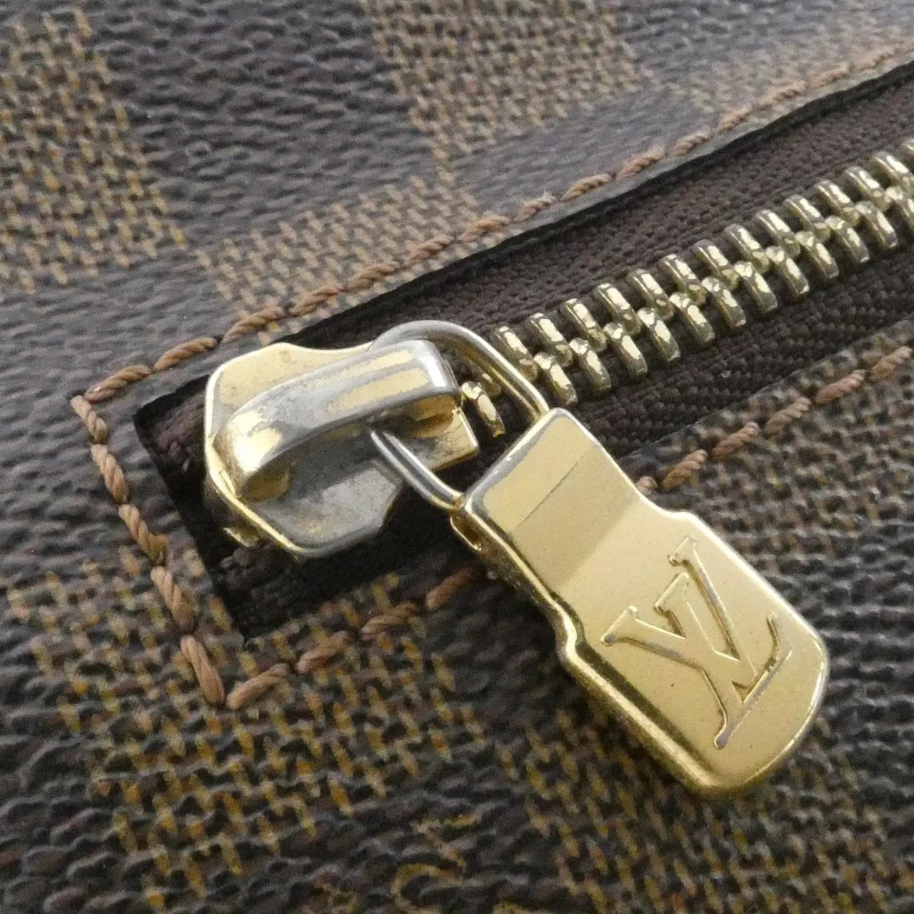 LOUIS VUITTON N58021 Shoulder Damier 黑色 Damier 中古品B - 縮圖 6