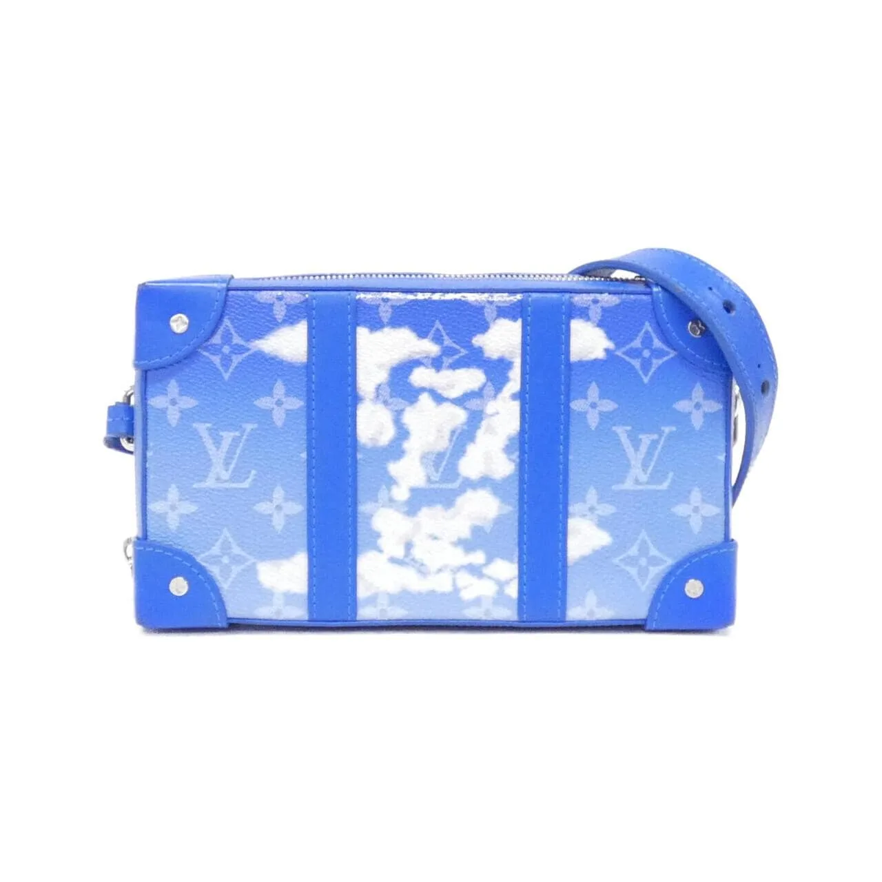 LOUIS VUITTON Soft Trunk M45432 Shoulder Monogram Blue