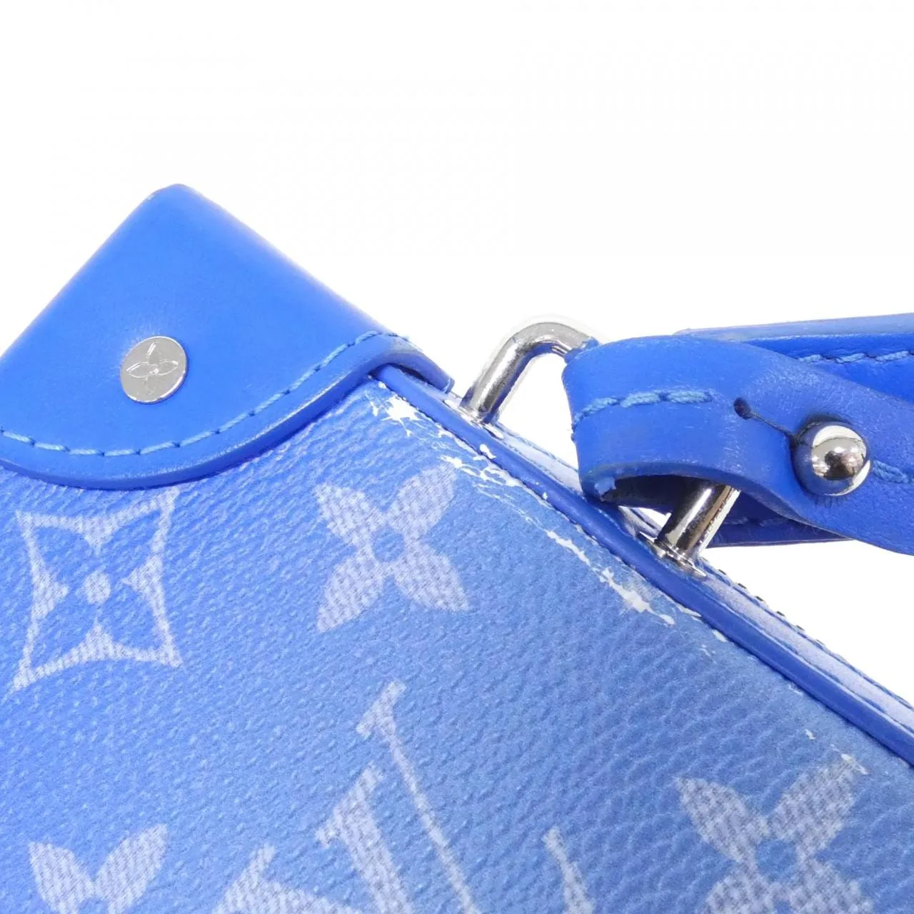 LOUIS VUITTON Soft Trunk M45432 Shoulder Monogram 藍色 Monogram 中古品A - 縮圖 6