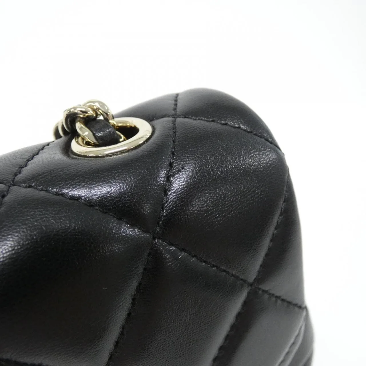 CHANEL AP4592 肩背包 羊皮 黑色 羊皮 中古品A - 縮圖 4