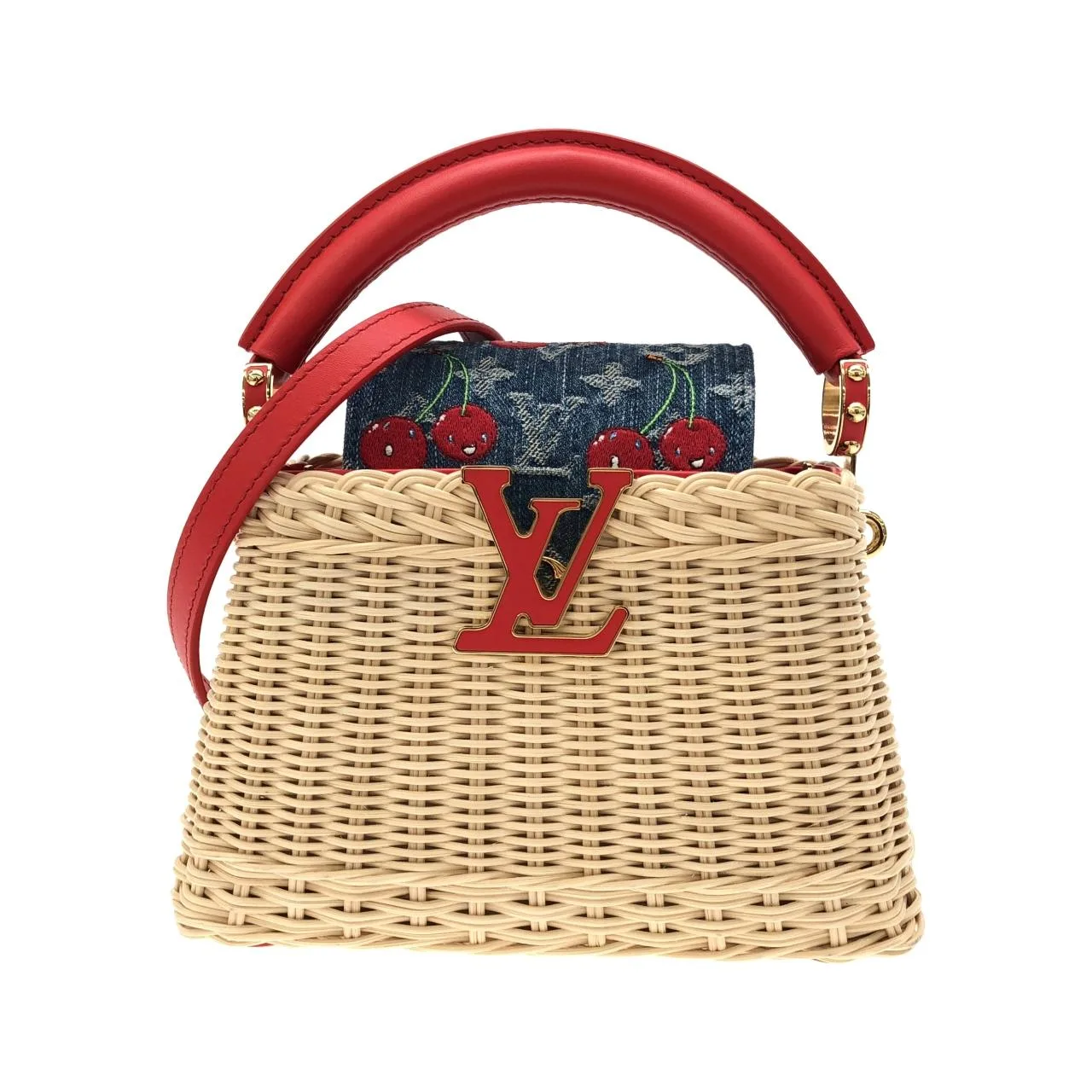 LOUIS VUITTON Capucines M14295 Handbag Monogram Blue