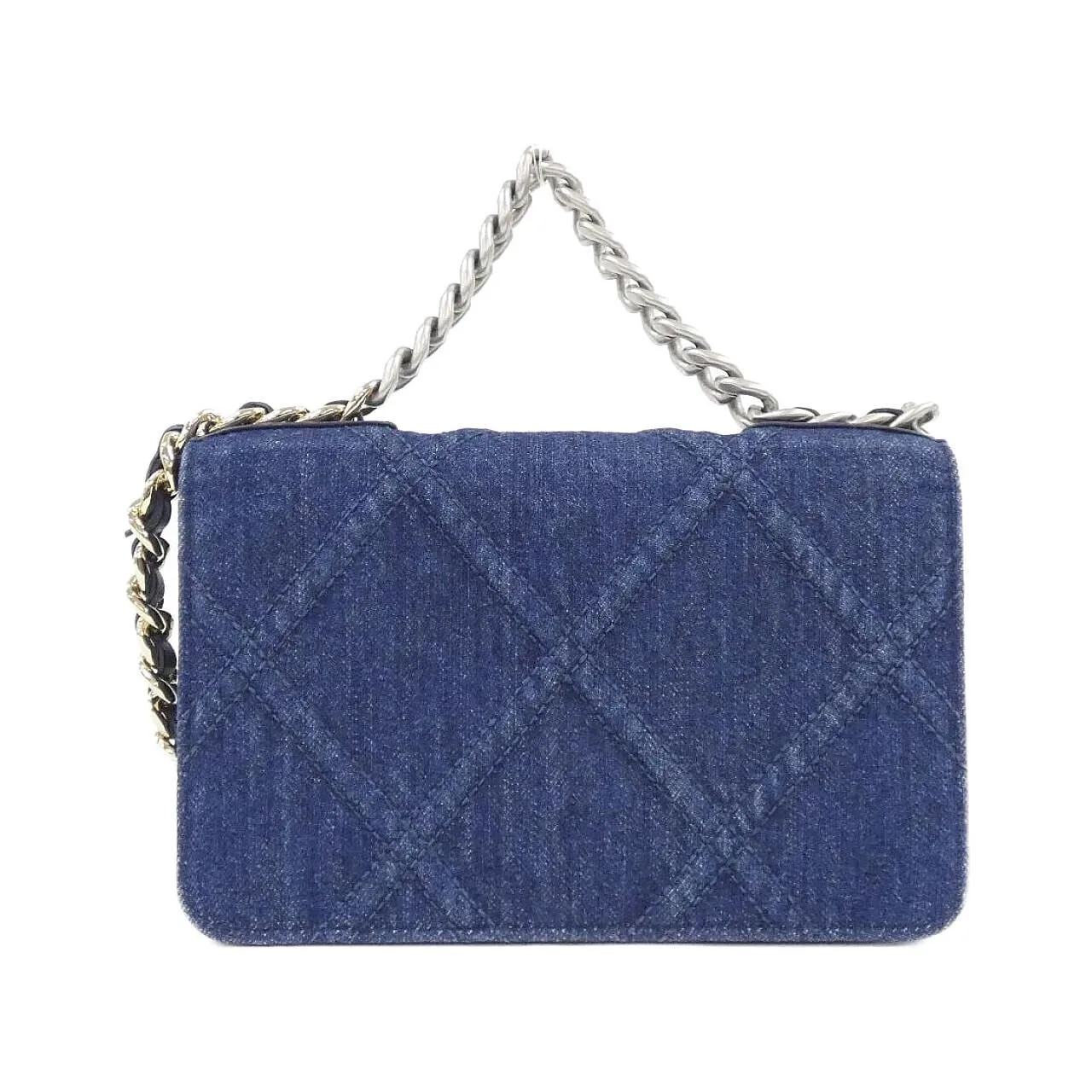 CHANEL Chanel 19 AP0957 銀包 牛仔布 2
