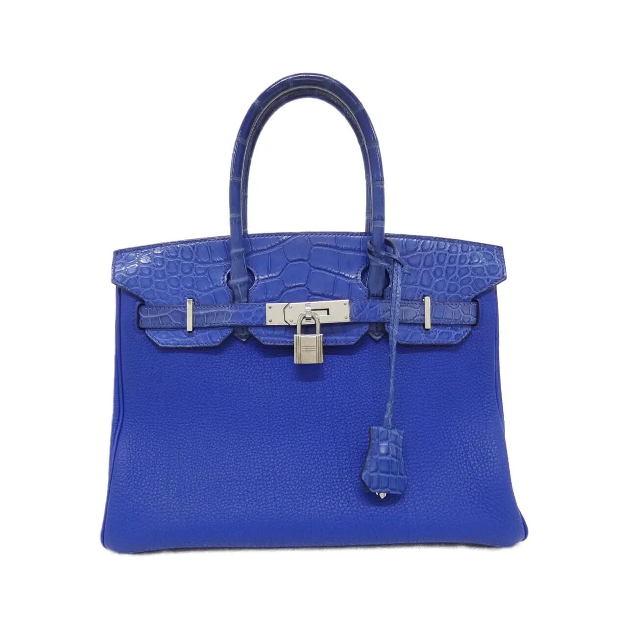 HERMES Birkin 076218CK Handbag Togo Blue