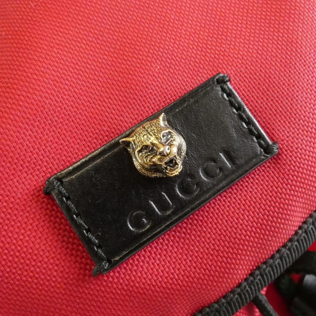GUCCI 429037 K1N1X 背包 帆布 紅色 帆布 中古品B - 縮圖 5