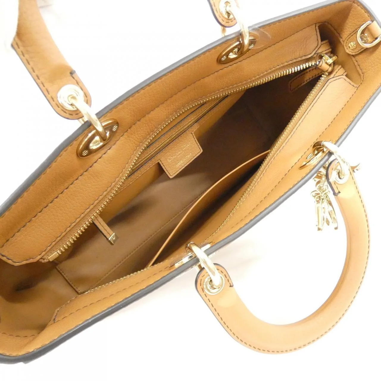 DIOR M1152OTRL Handbag Leather Black Leather Rank A - Thumbnail 7