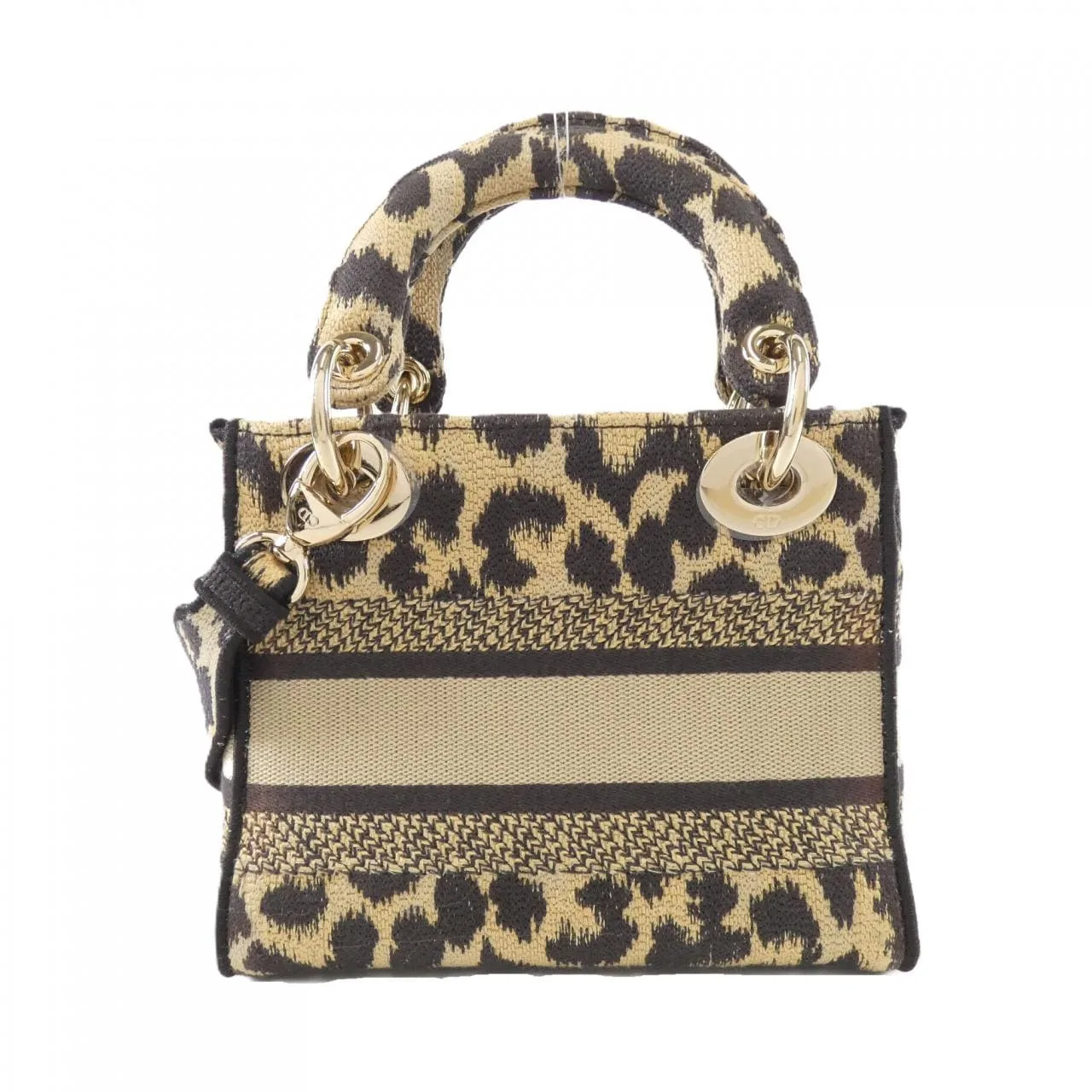 DIOR Lady Dior M0500ORHM Handbag Canvas Black Canvas Rank B - Thumbnail 2