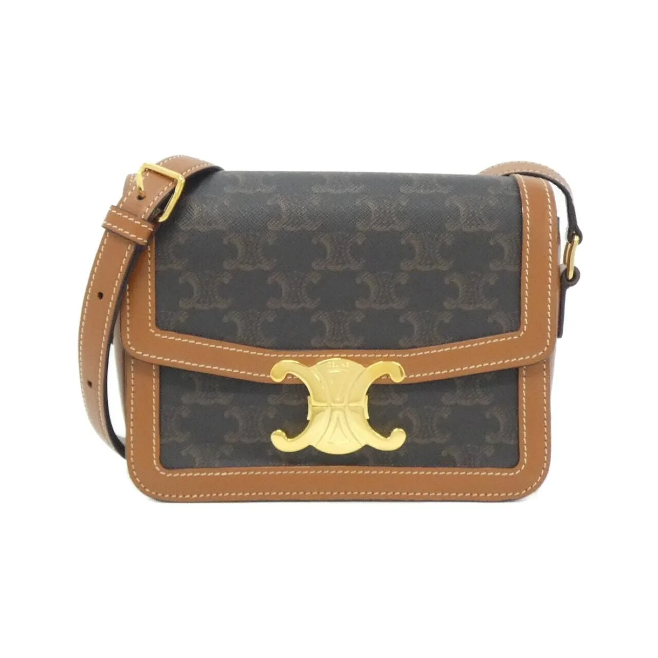 CELINE Triomphe 188882BZ4 Shoulder Canvas Black