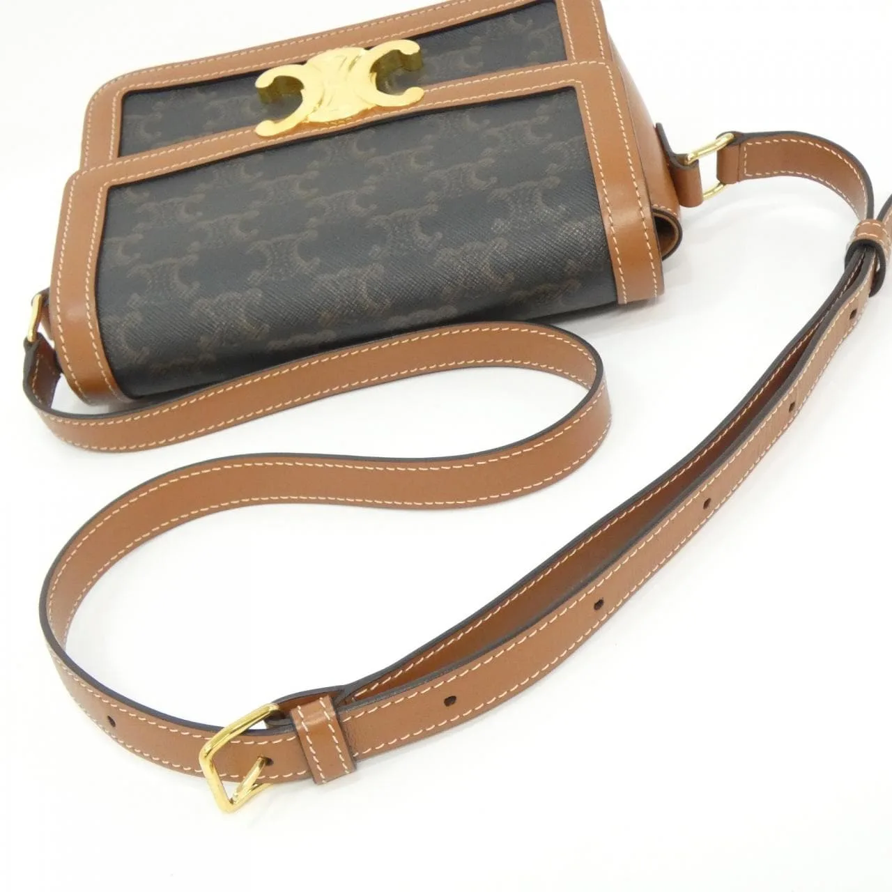 CELINE Triomphe 188882BZ4 Shoulder Canvas Black Canvas Rank A - Thumbnail 8