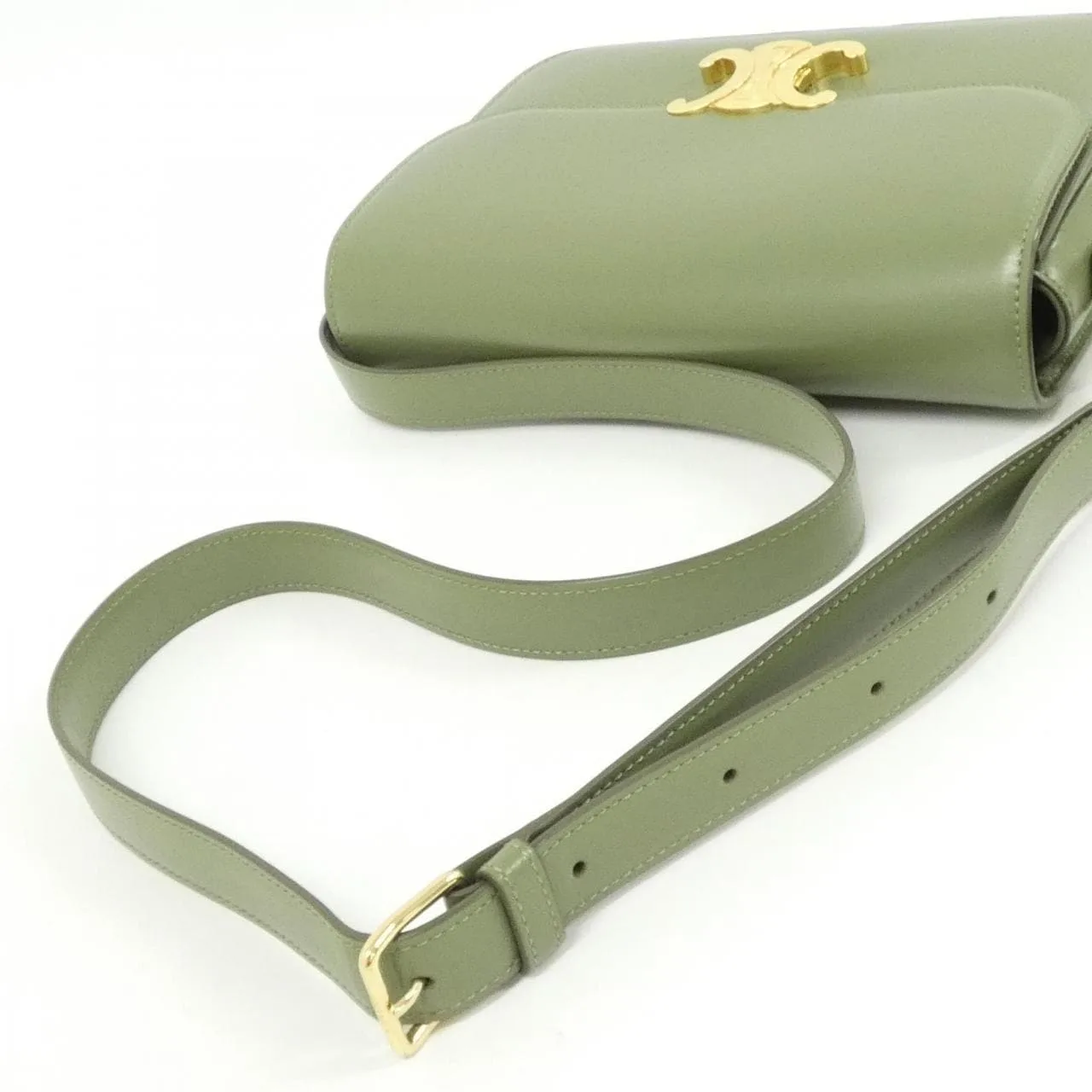 CELINE Triomphe 187363BF4 Shoulder Black Rank A - Thumbnail 9