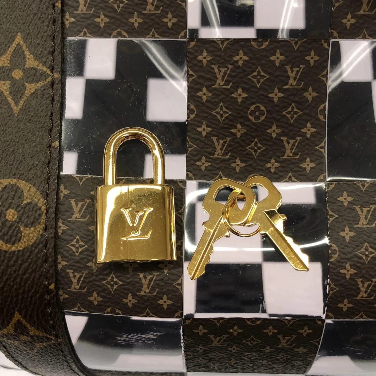 LOUIS VUITTON Keepall M20864 Boston Monogram 黑色 Monogram 中古品A - 縮圖 4