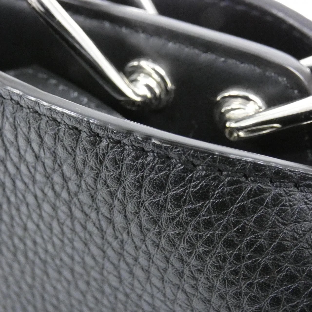 FENDI Peekaboo 7VA530 AMTO Handbag 黑色 中古品A - 縮圖 6