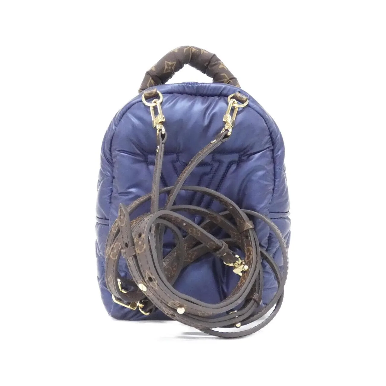 LOUIS VUITTON Palm Springs M21060 Backpack Monogram 深藍色 Monogram 中古品A - 縮圖 2