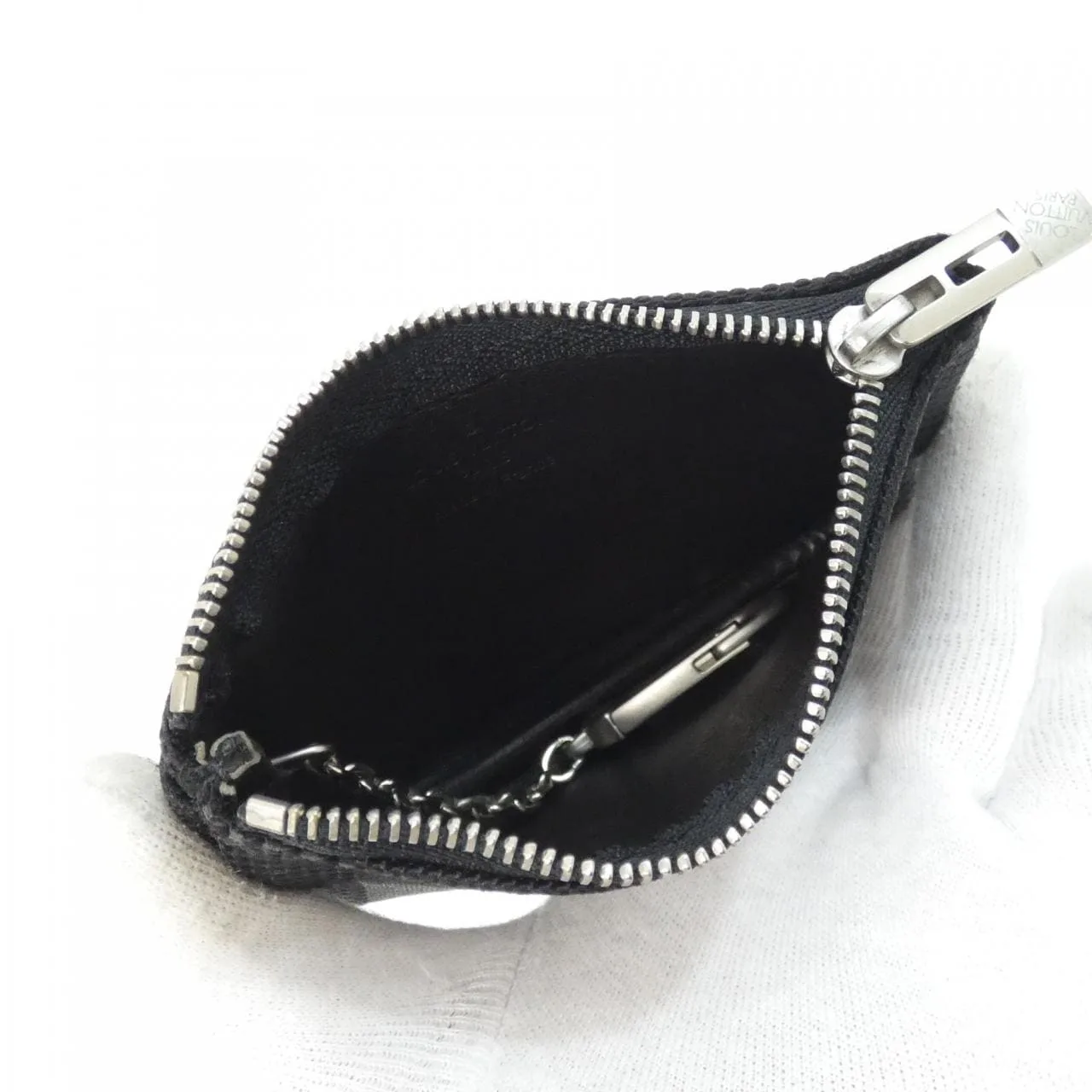 LOUIS VUITTON Pochette M93549 Coin Case Damier Black Damier Rank A - Thumbnail 8