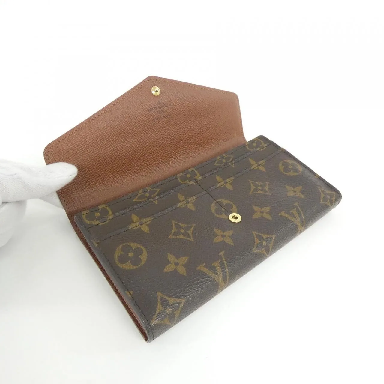 LOUIS VUITTON M60531 Wallet Monogram 黑色 Monogram 中古品A - 縮圖 5