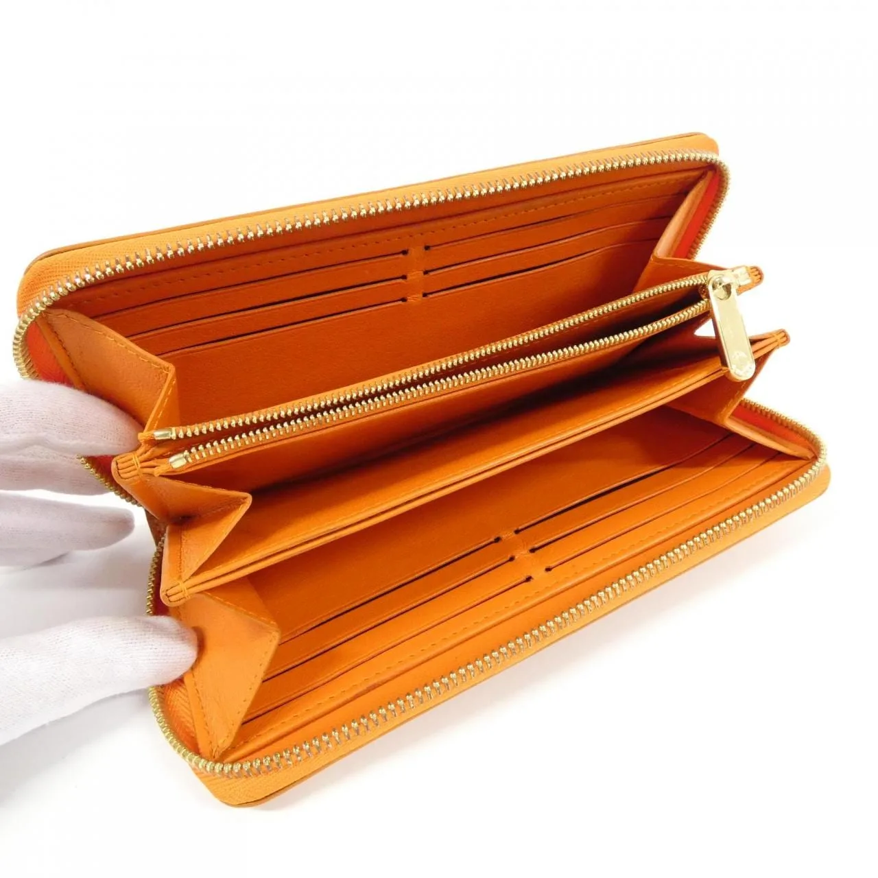 LOUIS VUITTON N94797 銀包 皮革 黑色 皮革 中古品A - 縮圖 6