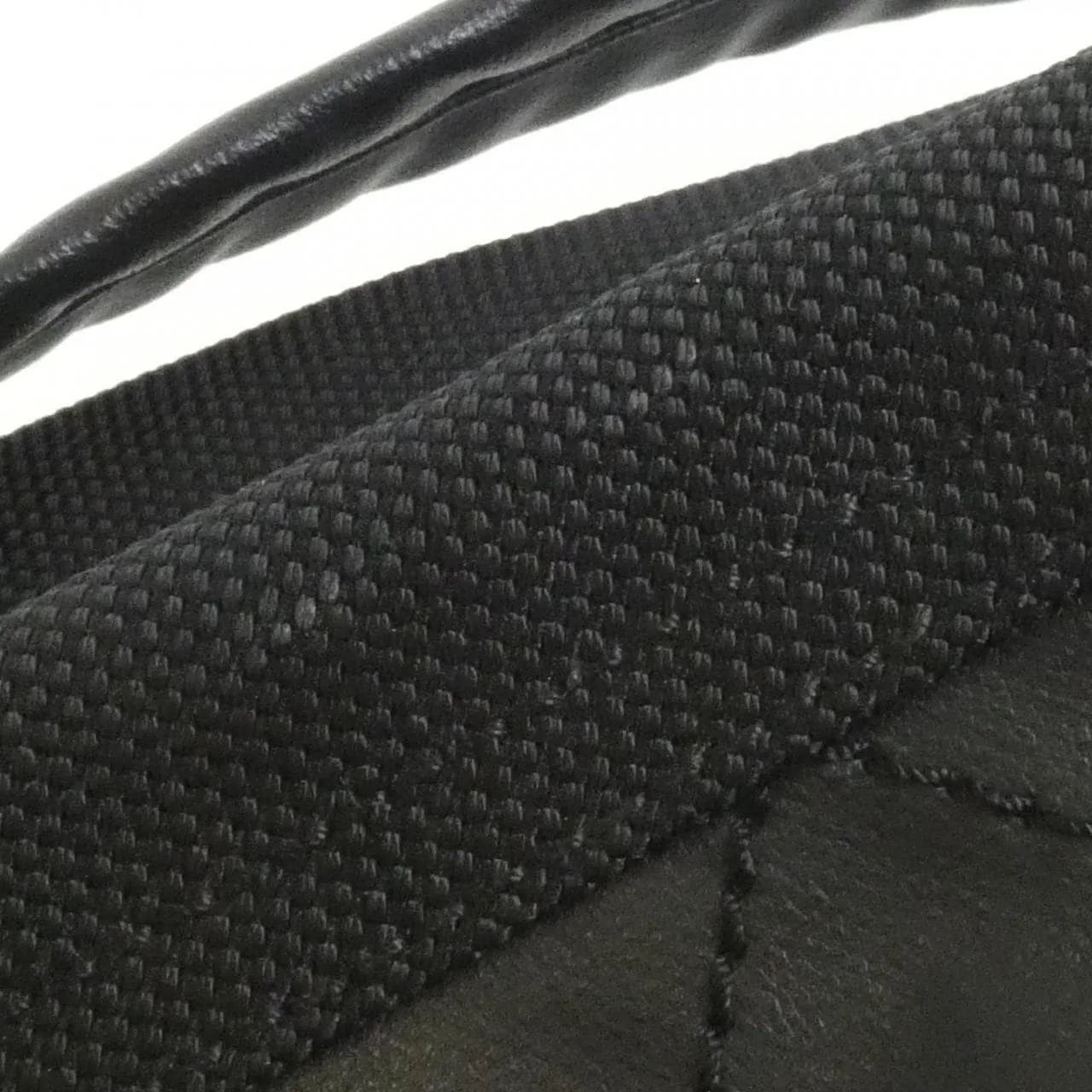CHANEL 34205 肩背包 帆布 黑色 帆布 中古品B - 縮圖 3