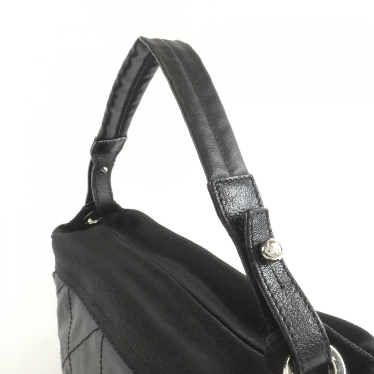 CHANEL 34205 肩背包 帆布 黑色 帆布 中古品B - 縮圖 7
