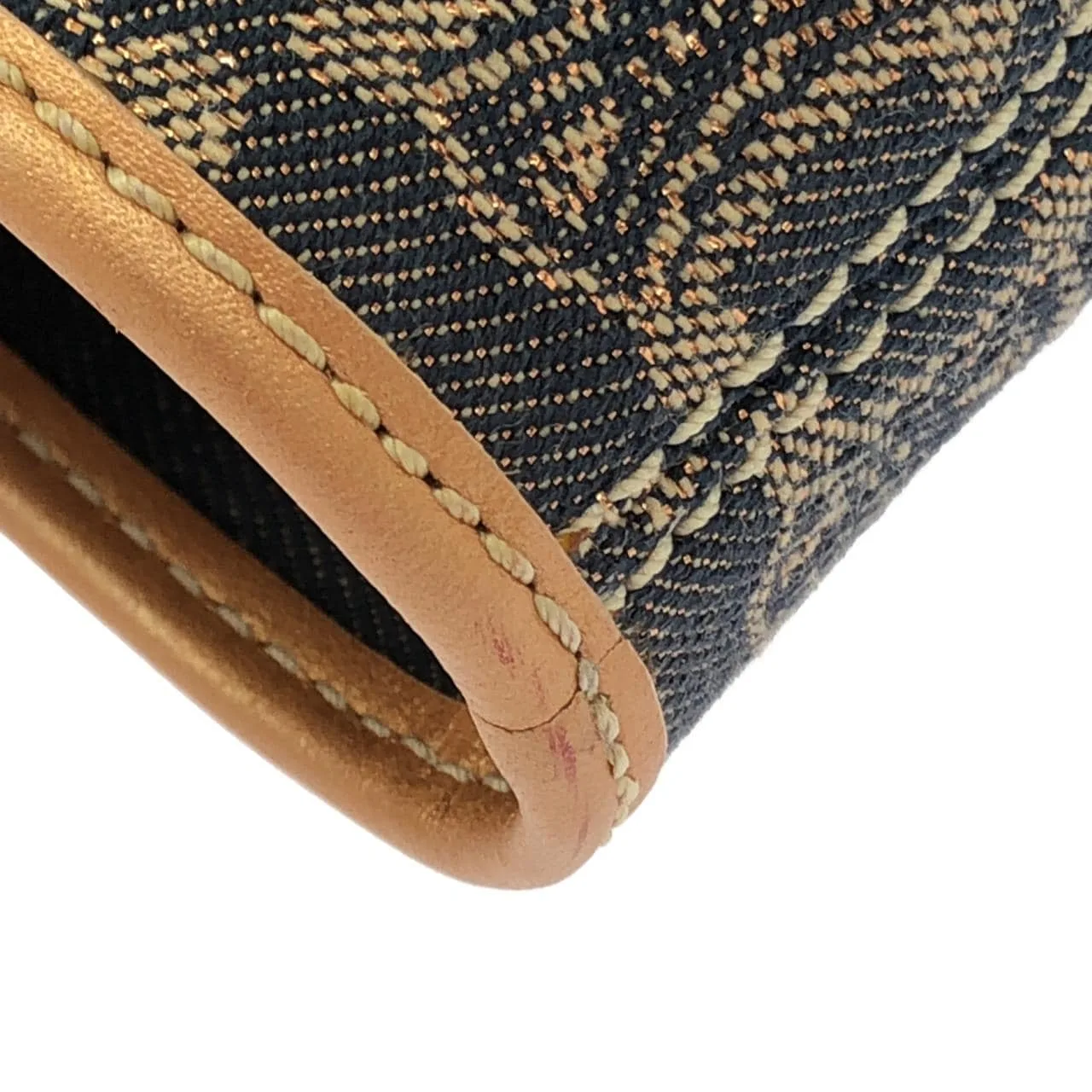 CELINE Boogie Handbag Denim Navy Denim Rank A - Thumbnail 2