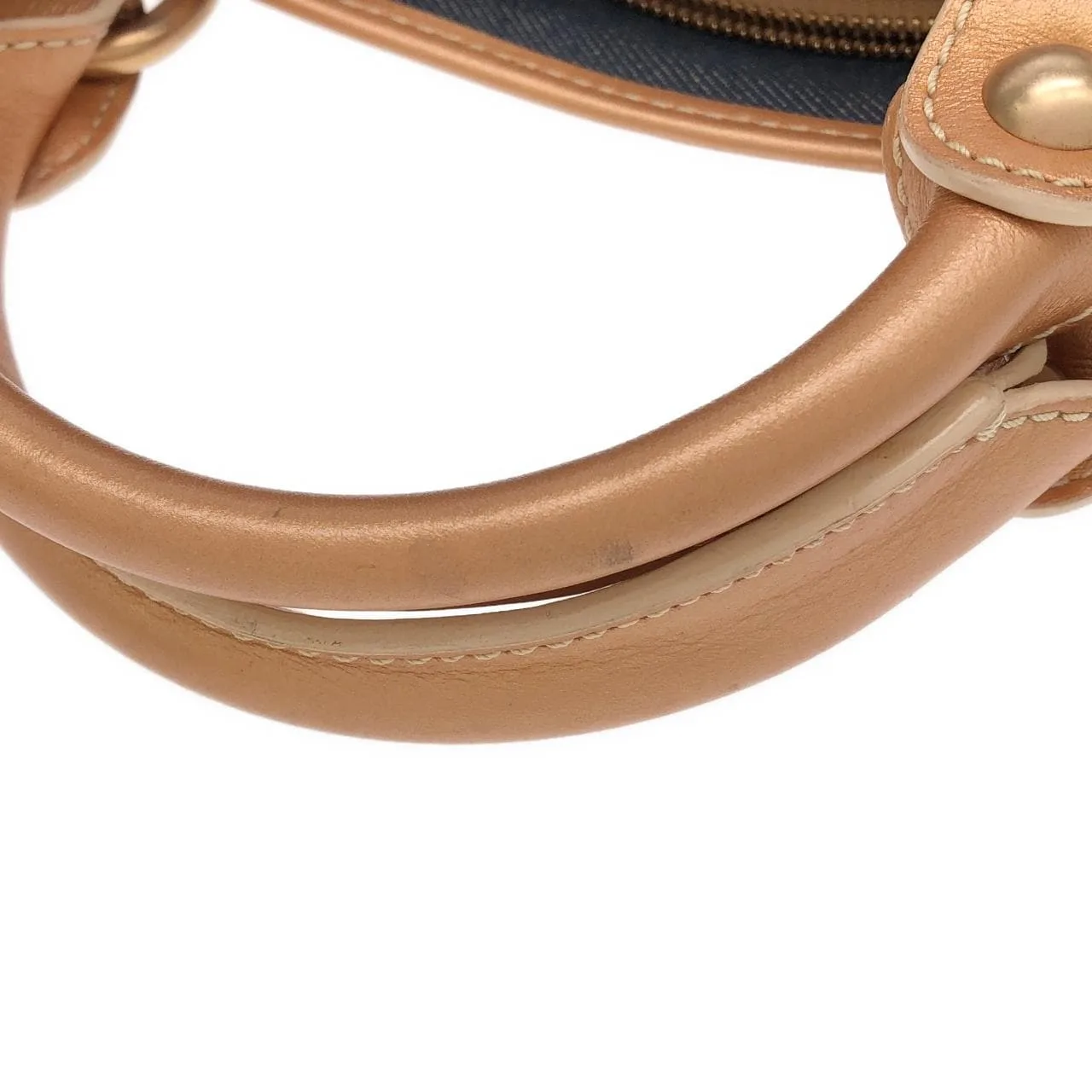 CELINE Boogie Handbag Denim Navy Denim Rank A - Thumbnail 4