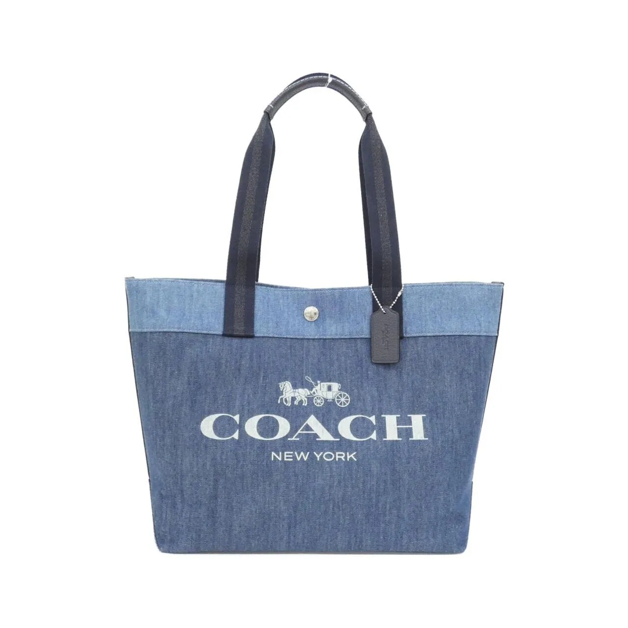 COACH 91131 Handbag Denim Black
