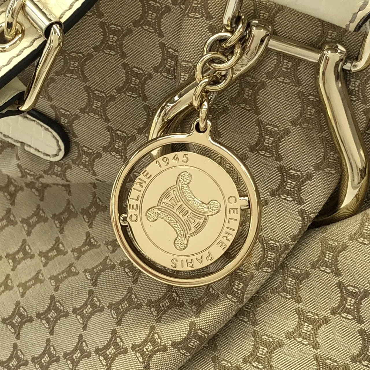 CELINE 162712BLN Handbag Canvas Black Canvas Rank A - Thumbnail 4