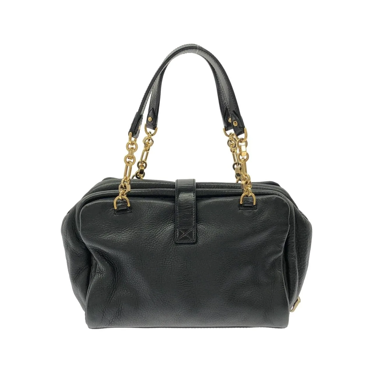 LOEWE Handbag Leather Black Leather Rank B - Thumbnail 2