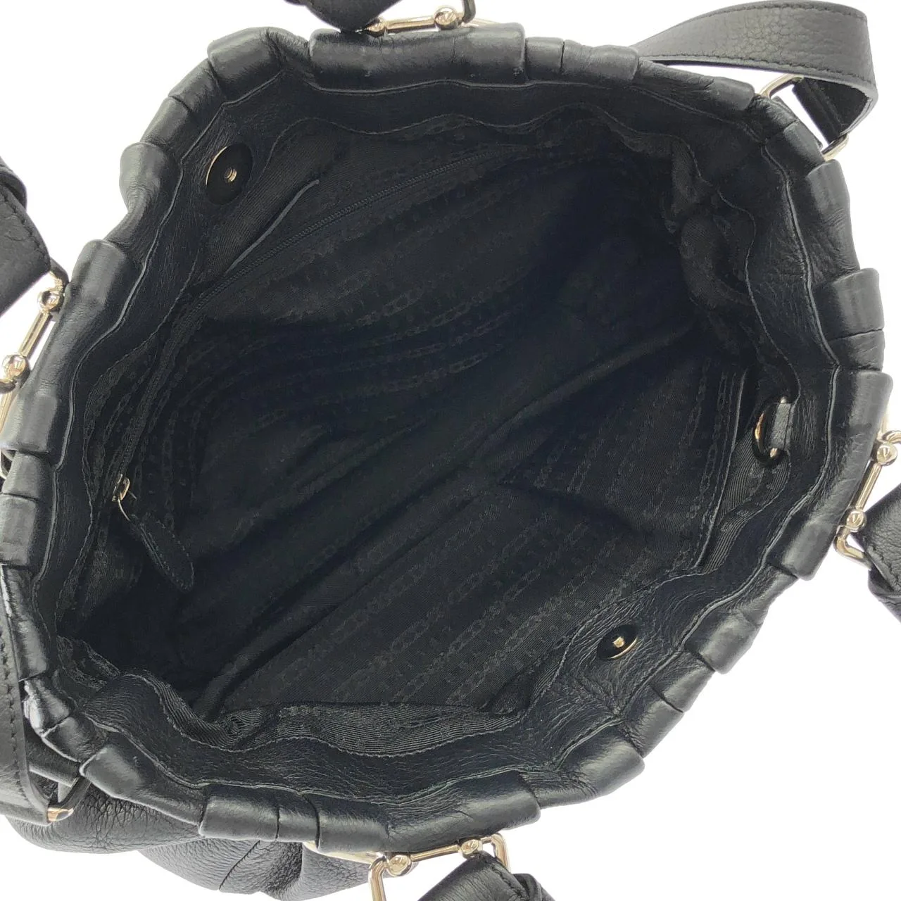 CELINE Handbag Leather Black Leather Rank A - Thumbnail 6