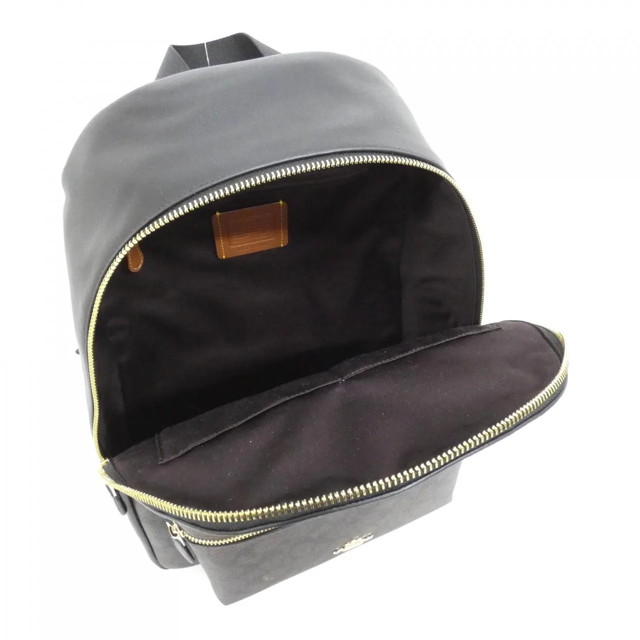 COACH CCQ06 Backpack Canvas Black Canvas - Thumbnail 6