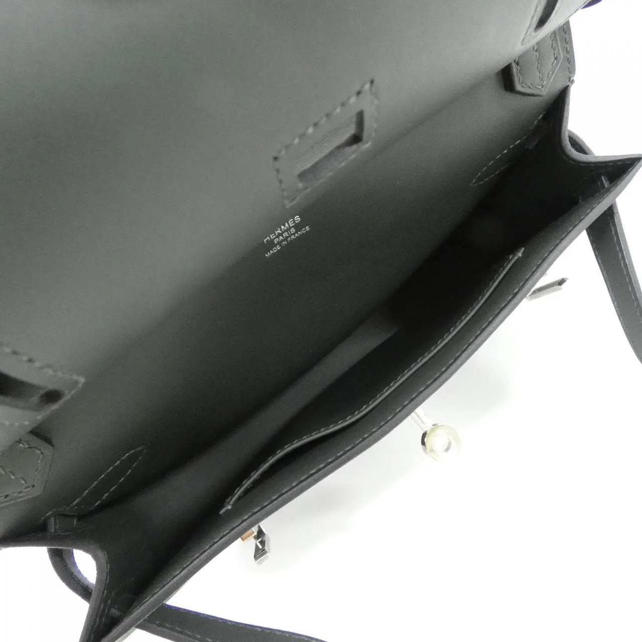 HERMES 085691CK Shoulder Swift Black Swift Leather Rank A - Thumbnail 5