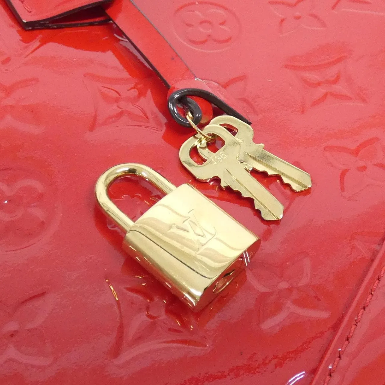 LOUIS VUITTON Alma M90174 Handbag Vernis 黑色 Vernis 中古品A - 縮圖 3