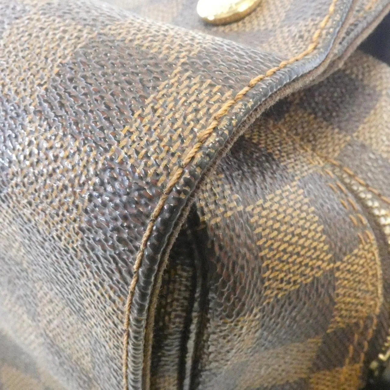 LOUIS VUITTON N45255 Shoulder Damier 黑色 Damier 中古品A - 縮圖 5