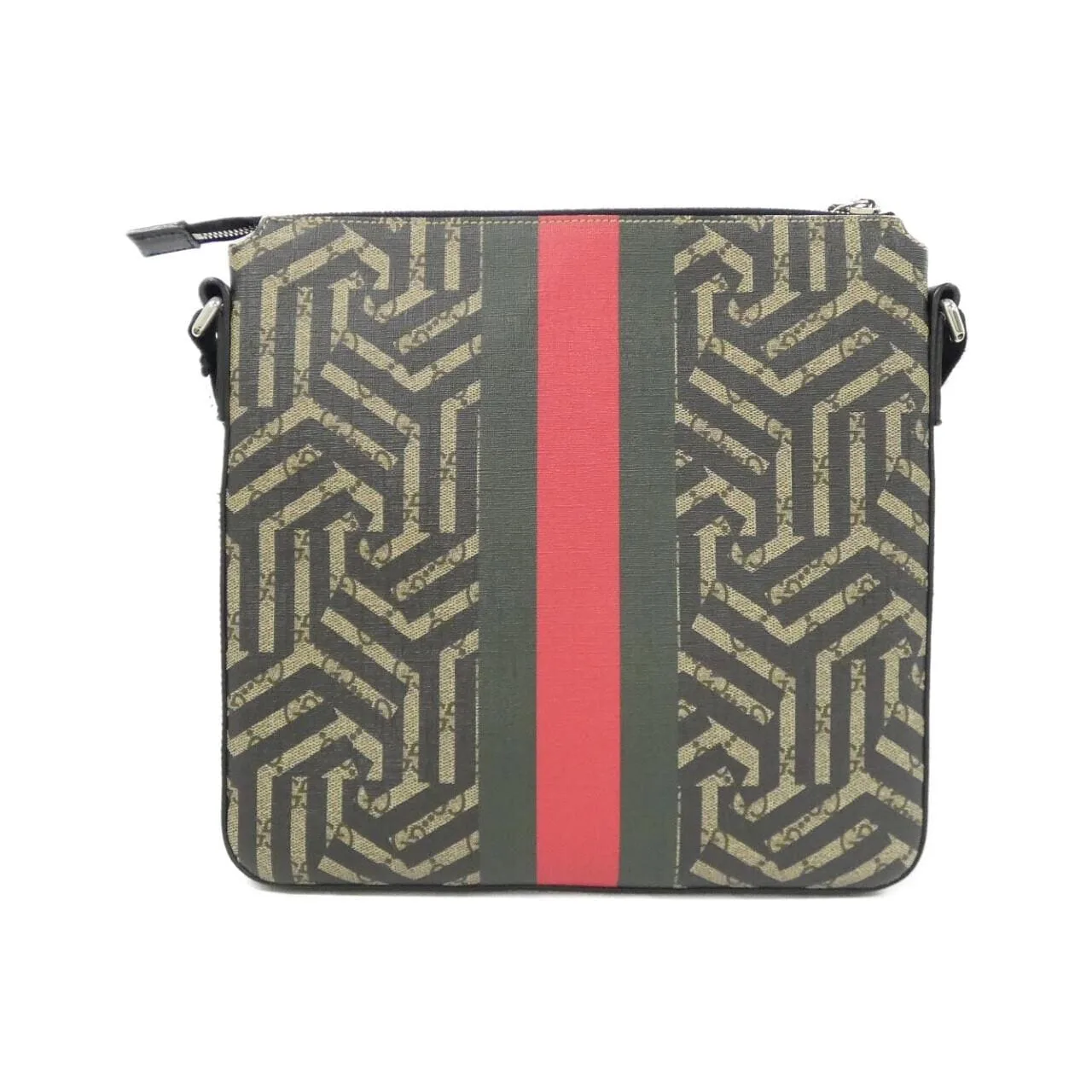 GUCCI 471466 K1L3N 肩背包 帆布 黑色 帆布 中古品A - 縮圖 2