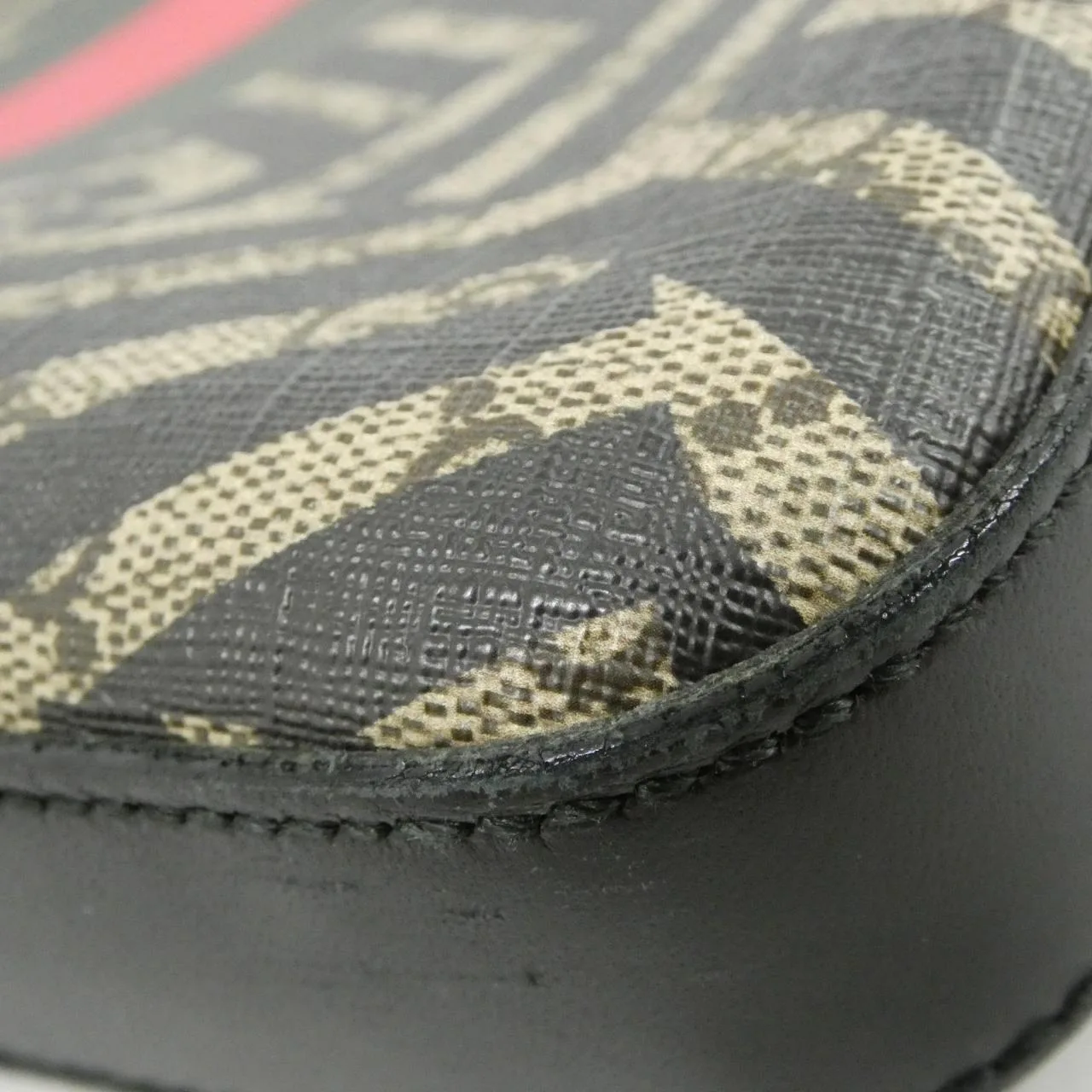 GUCCI 471466 K1L3N 肩背包 帆布 黑色 帆布 中古品A - 縮圖 3