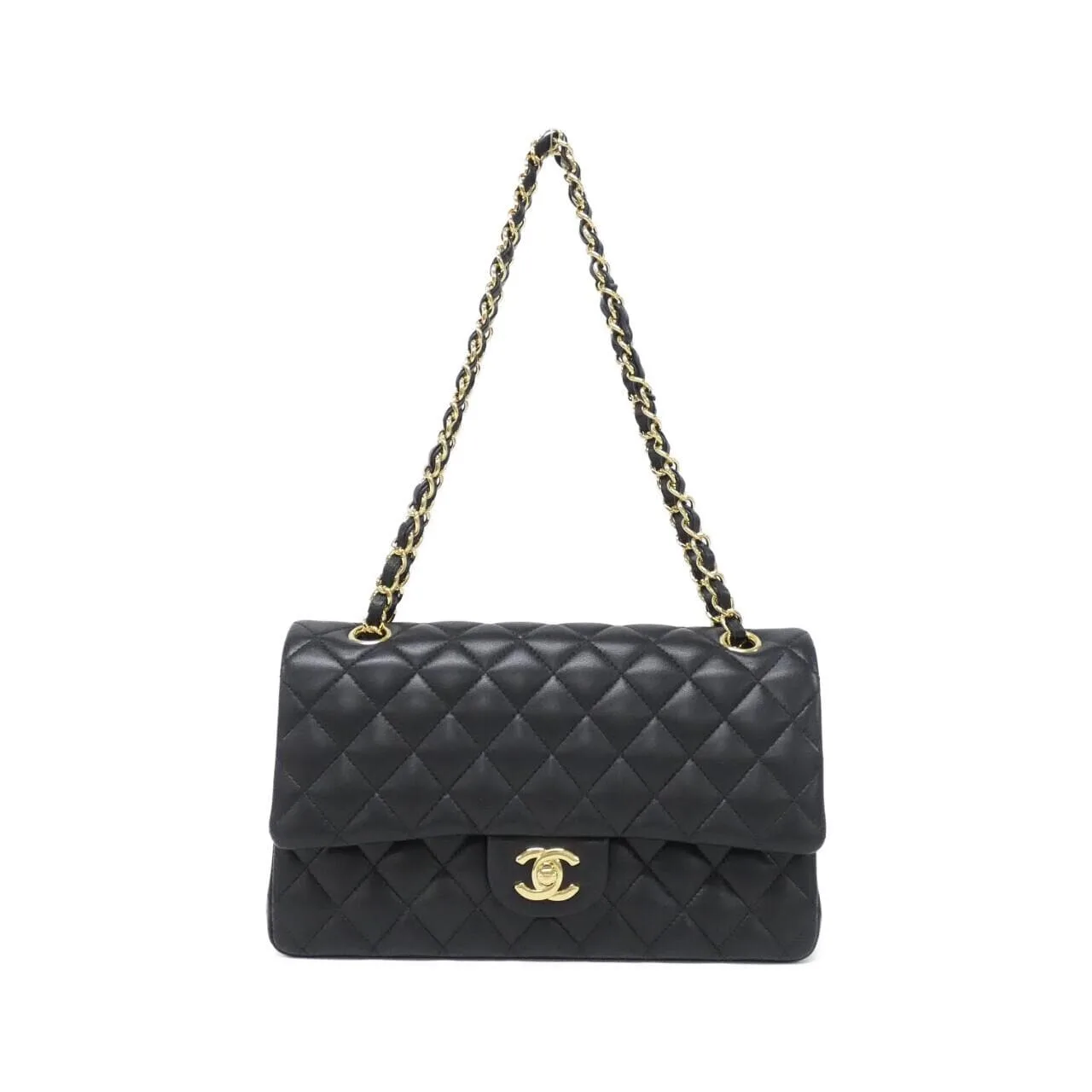 CHANEL Matelasse 1112 Shoulder Lambskin Black