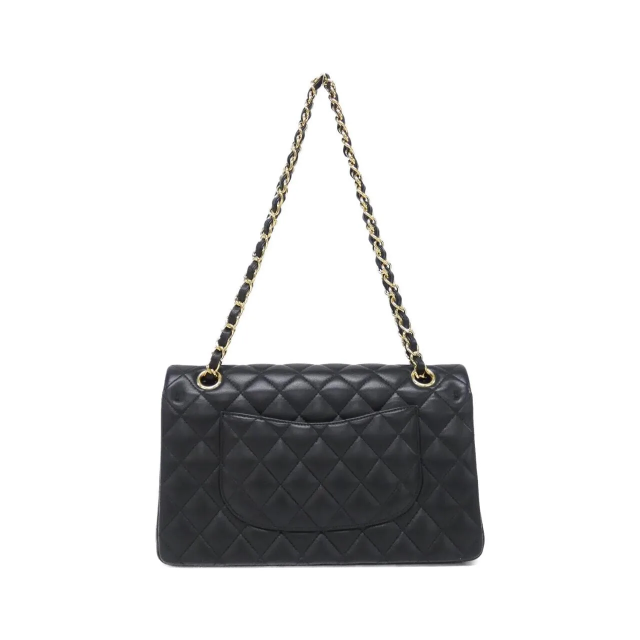 CHANEL Matelasse 1112 Shoulder Lambskin Black Lambskin Rank A - Thumbnail 2