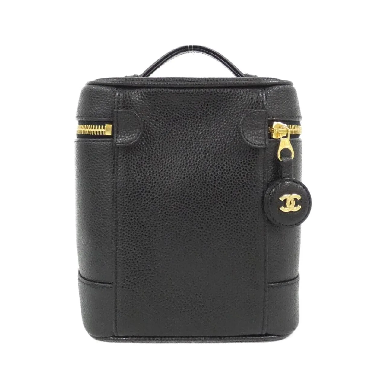 CHANEL 1998 Handbag Grained Calfskin 黑色 荔枝紋牛皮 中古品A - 縮圖 2