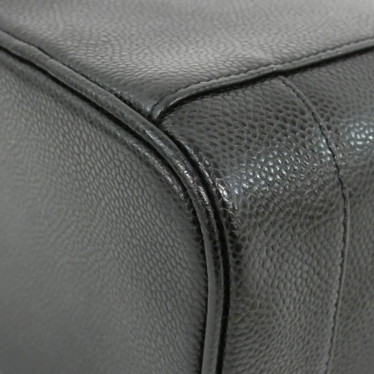 CHANEL 1998 Handbag Grained Calfskin 黑色 荔枝紋牛皮 中古品A - 縮圖 3