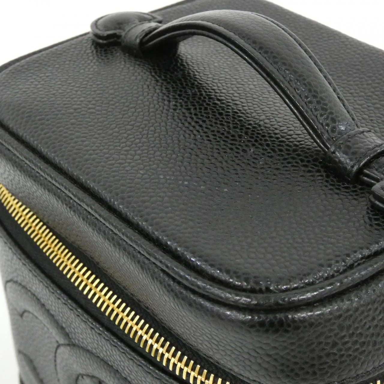 CHANEL 1998 Handbag Grained Calfskin 黑色 荔枝紋牛皮 中古品A - 縮圖 5