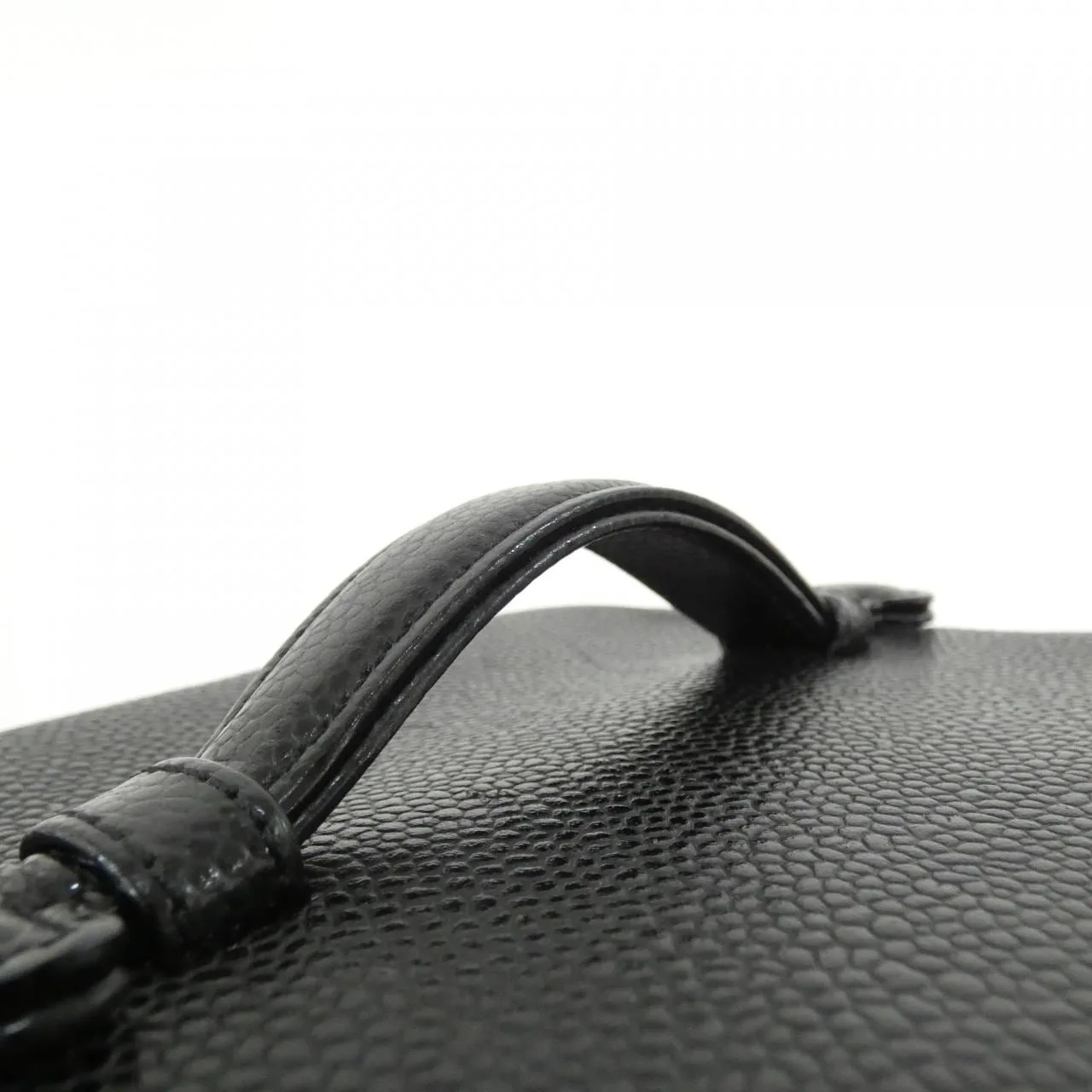 CHANEL 1998 Handbag Grained Calfskin 黑色 荔枝紋牛皮 中古品A - 縮圖 6