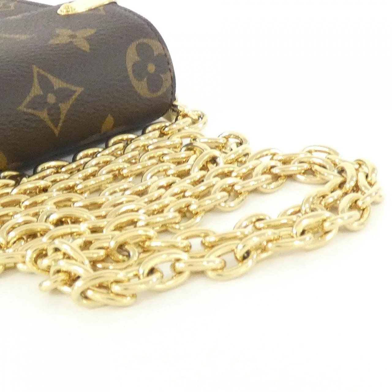 LOUIS VUITTON M13572 Pouch Monogram 黑色 Monogram 中古品A - 縮圖 4