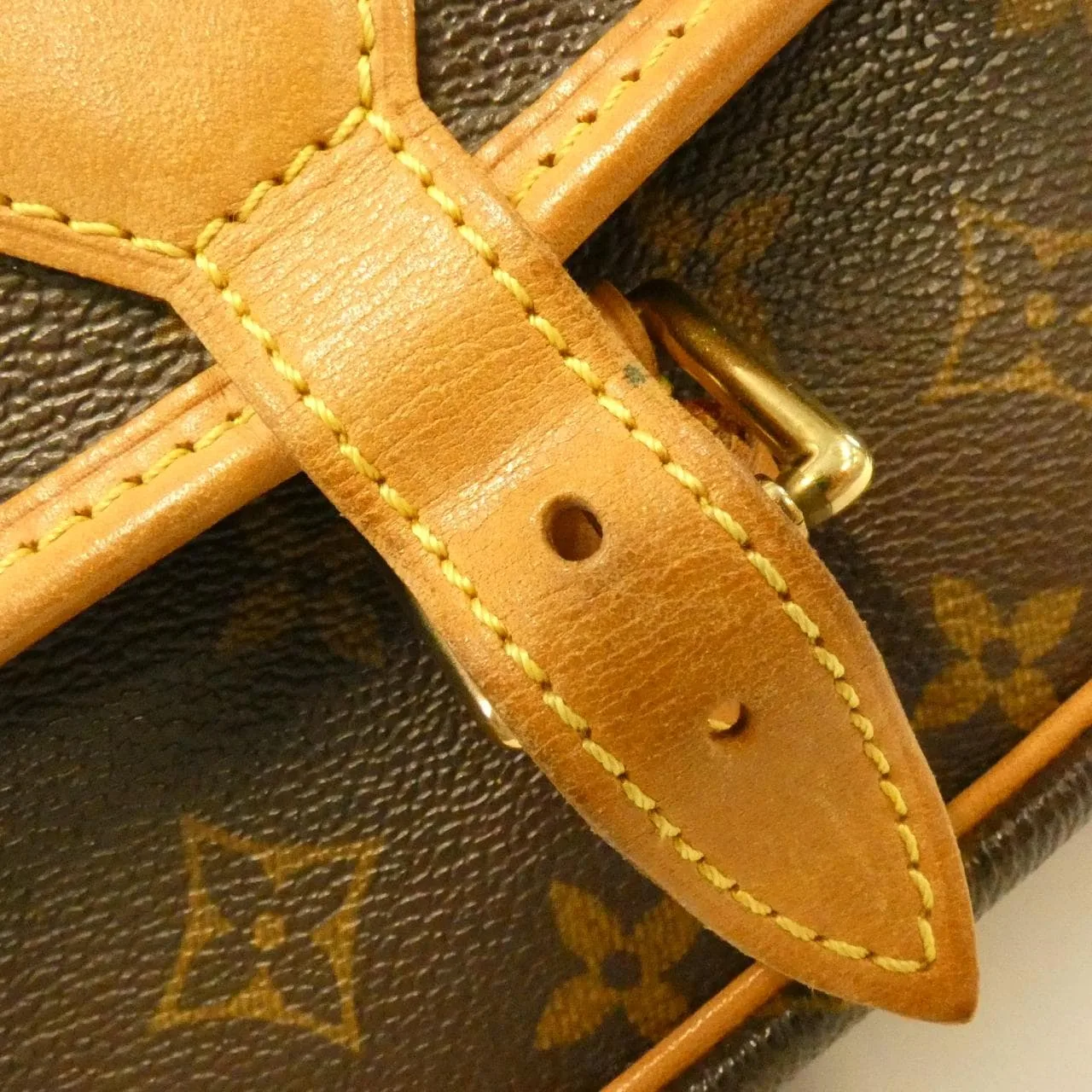LOUIS VUITTON M42250 Shoulder Monogram 黑色 Monogram 中古品B - 縮圖 5