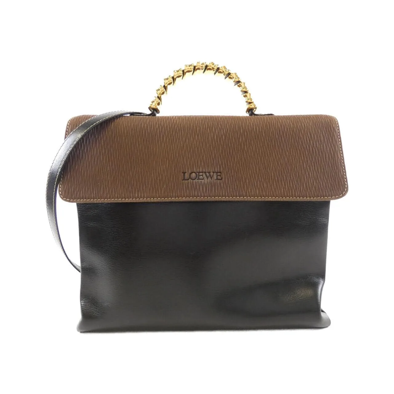 LOEWE Handbag Leather Black
