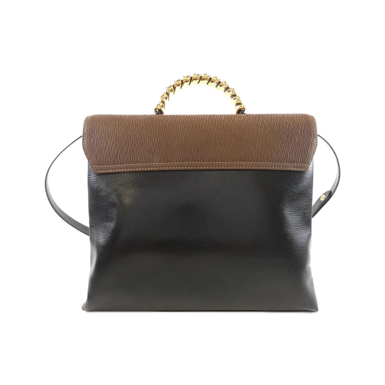 LOEWE Handbag Leather Black Leather Rank B - Thumbnail 2