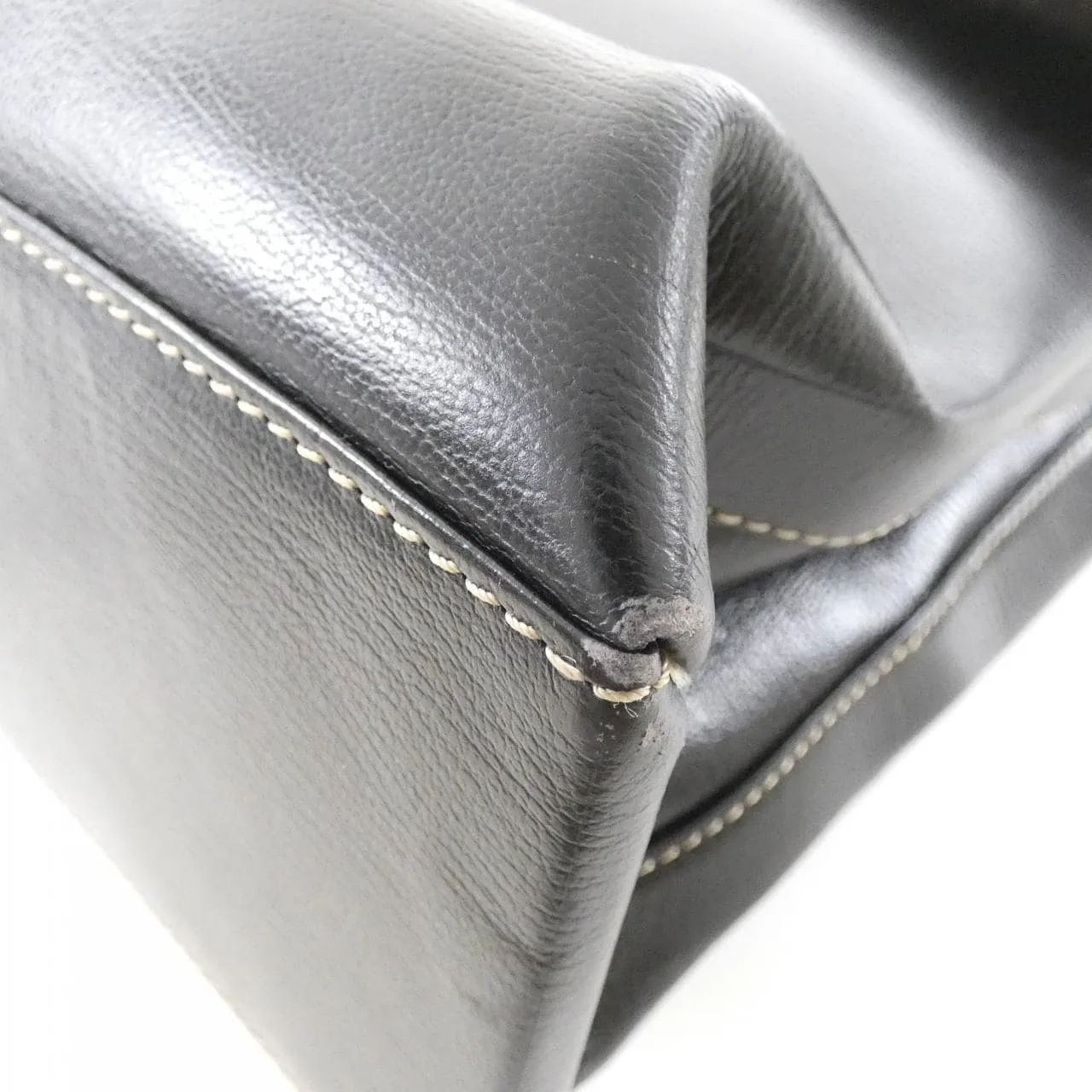 LOEWE Handbag Leather Black Leather Rank B - Thumbnail 3