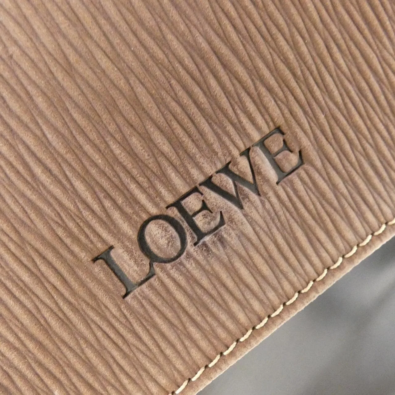 LOEWE Handbag Leather Black Leather Rank B - Thumbnail 4