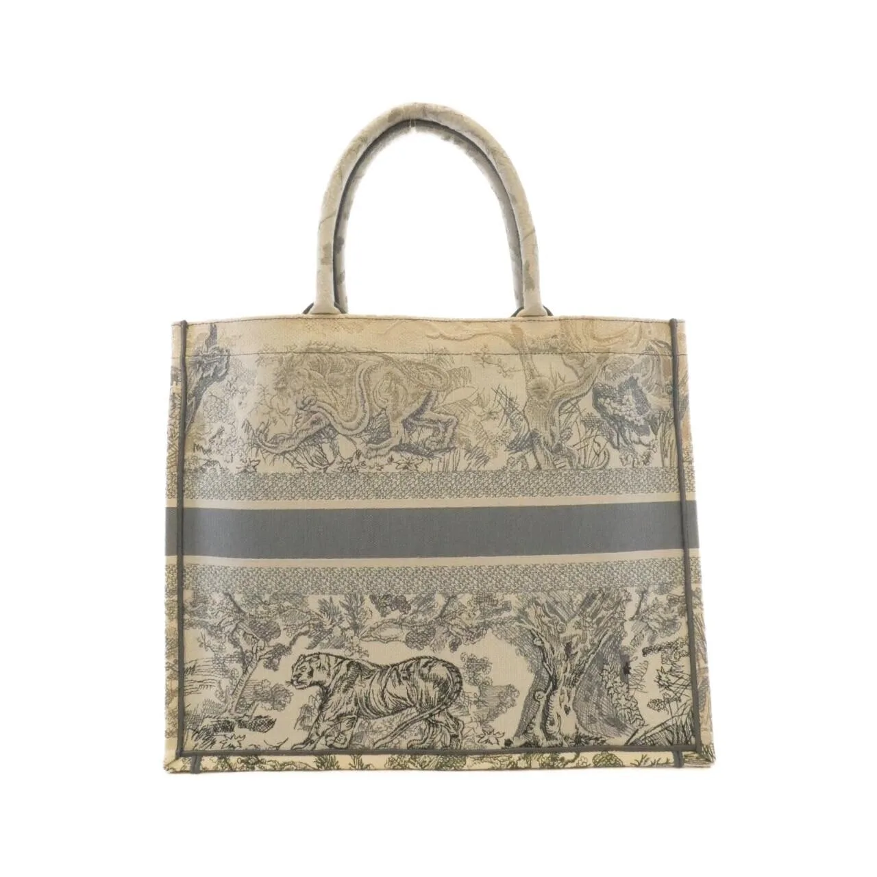 DIOR Book Tote M1286ZTQY Tote Canvas 藍色 帆布 中古品B - 縮圖 2