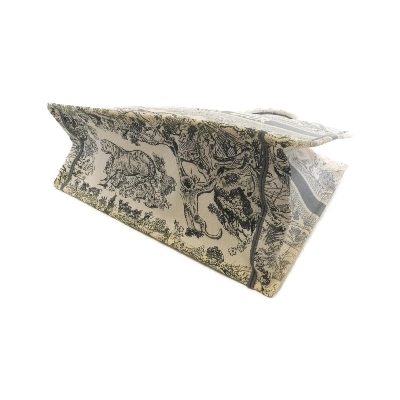 DIOR Book Tote M1286ZTQY Tote Canvas 藍色 帆布 中古品B - 縮圖 3